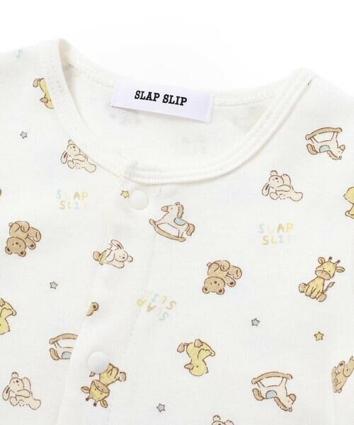 SLAP SLIP BABY / スラップ スリップ ベビー ロンパース | ウサギクマモチーフ折り返し付き2WAYロンパースベビー(50-70cm) | 詳細6