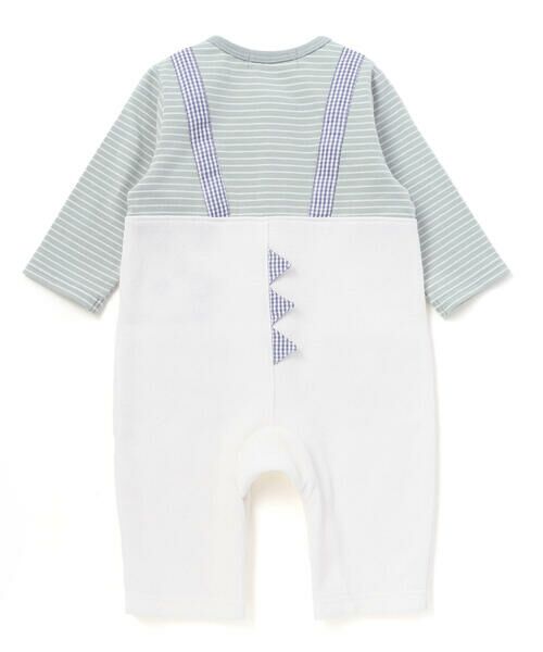 SLAP SLIP BABY / スラップ スリップ ベビー ロンパース | 恐竜モチーフヒレ付きサロペット重ね着風ロンパースベビー(70~80cm) | 詳細4