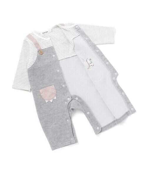 SLAP SLIP BABY / スラップ スリップ ベビー ロンパース | 恐竜モチーフヒレ付きサロペット重ね着風ロンパースベビー(70~80cm) | 詳細17