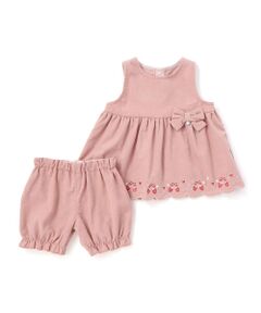 SLAP SLIP BABY / スラップ スリップ ベビー ベビー・キッズウエア | 裾刺しゅうジャンパースカート＋ブルマセットベビー(70~80cm)