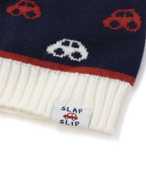 SLAP SLIP BABY / スラップ スリップ ベビー ベビー・キッズグッズ | イチゴ＆くるまモチーフニット帽ベビー(44~48cm) | 詳細3