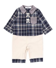 SLAP SLIP BABY / スラップ スリップ ベビー ロンパース | 【お揃い】クマモチーフ付きシャツカバーオールベビー(70~80cm)