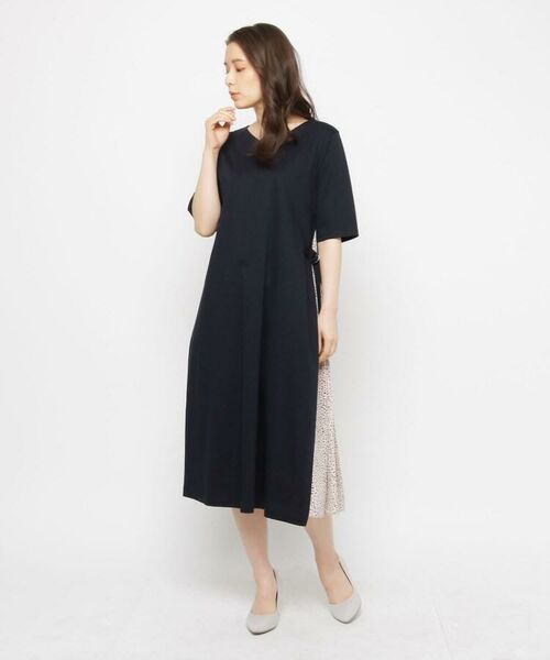 セール 手洗い可 サイドベルト布帛ミモレワンピース ミニ丈 ひざ丈ワンピース Smart Pink スマート ピンク ファッション通販 タカシマヤファッションスクエア