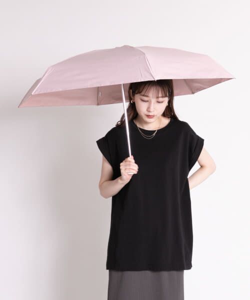 SMELLY / スメリー 傘 | ameme　ポートリー遮光遮熱付き折畳傘（ピンク）