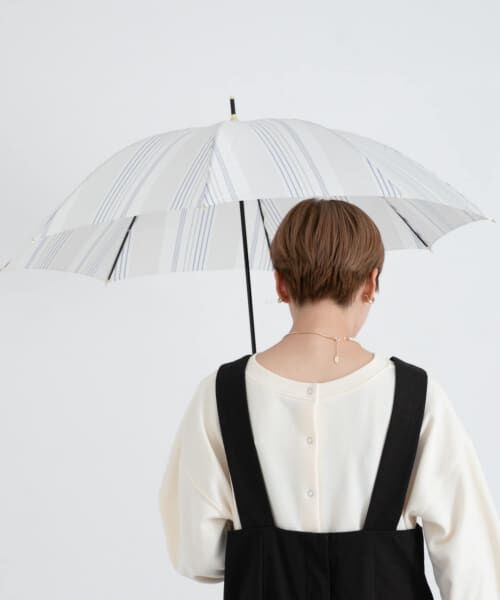 SMELLY / スメリー 傘 | w.p.c　先染めストライプ晴雨兼用日傘 | 詳細12