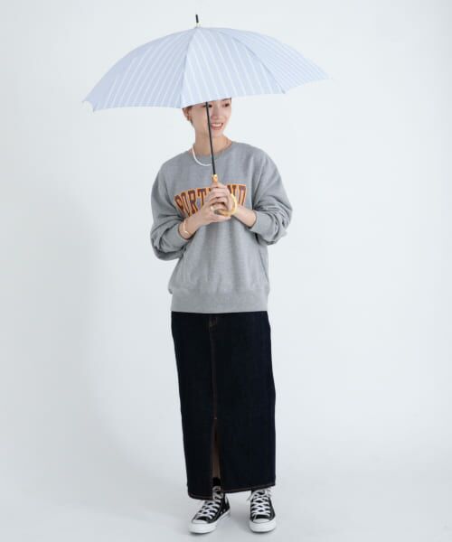 SMELLY / スメリー 傘 | w.p.c　先染めストライプ晴雨兼用日傘 | 詳細8