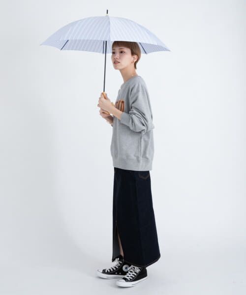 SMELLY / スメリー 傘 | w.p.c　先染めストライプ晴雨兼用日傘 | 詳細9