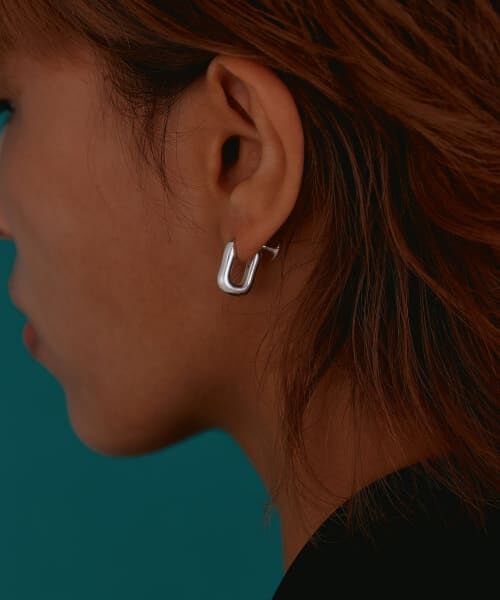 SMELLY / スメリー ピアス・イヤリング | so’　square hoop earring | 詳細3
