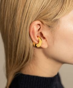 so’　flat circle earcuff gld