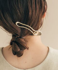 メタルウェーブヘアクリップ