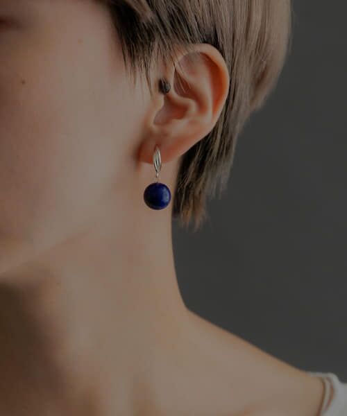 SMELLY / スメリー ピアス・イヤリング | so’　lapis lazuli  earring | 詳細2