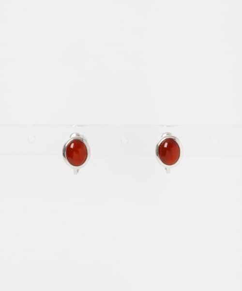 SMELLY / スメリー ピアス・イヤリング | so’　carnelian oval earring | 詳細9