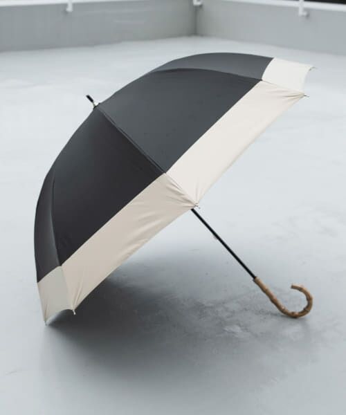 SMELLY / スメリー 傘 | because　晴雨兼用バンブーハンドルバイカラー | 詳細11
