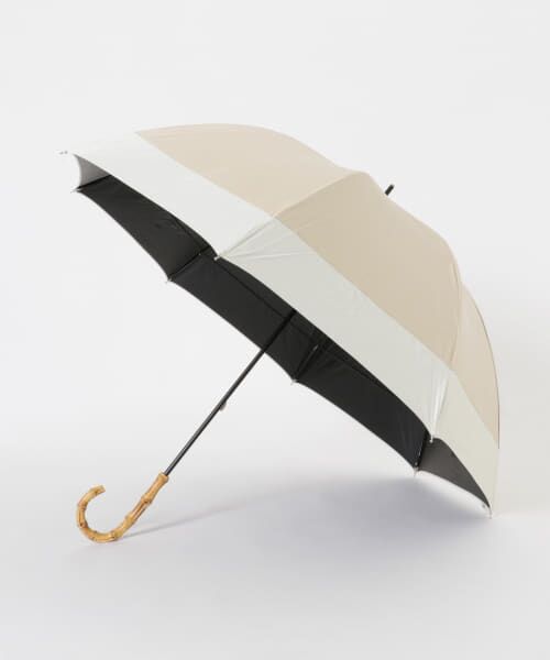 SMELLY / スメリー 傘 | because　晴雨兼用バンブーハンドルバイカラー | 詳細12