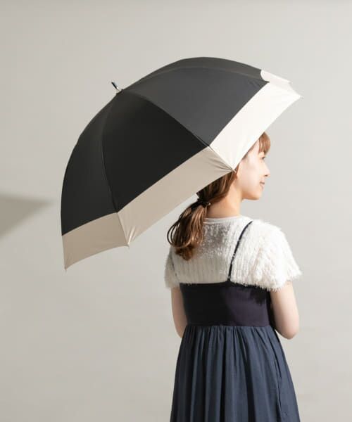 SMELLY / スメリー 傘 | because　晴雨兼用バンブーハンドルバイカラー | 詳細6