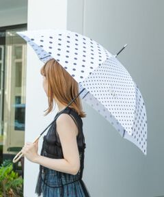 【晴雨兼用】because　ドット長傘