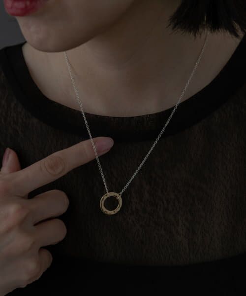 SMELLY / スメリー ネックレス・ペンダント・チョーカー | so’　plate ring necklace | 詳細1