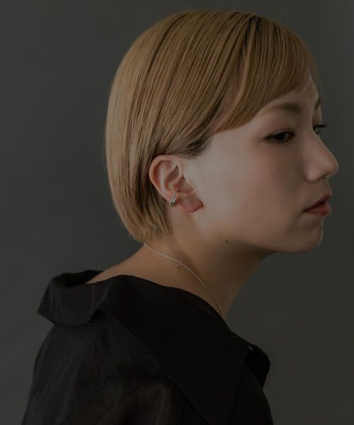 SMELLY / スメリー ピアス・イヤリング | so’　overlap circle earcuff | 詳細5