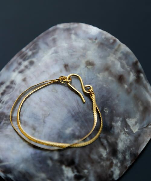 SMELLY/スメリー so' double chain bracelet GLD - SMELLY/スメリー so' double chain bracelet GLD -