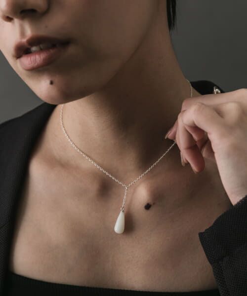 SMELLY/スメリー so' newjade swing necklace SL/GR - SMELLY/スメリー so' newjade swing necklace SL/GR -