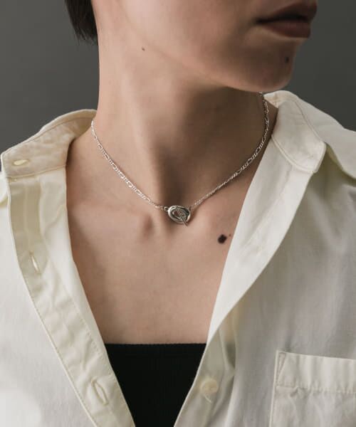 SMELLY/スメリー so' flat mantel necklace SLV - SMELLY/スメリー so' flat mantel necklace SLV -