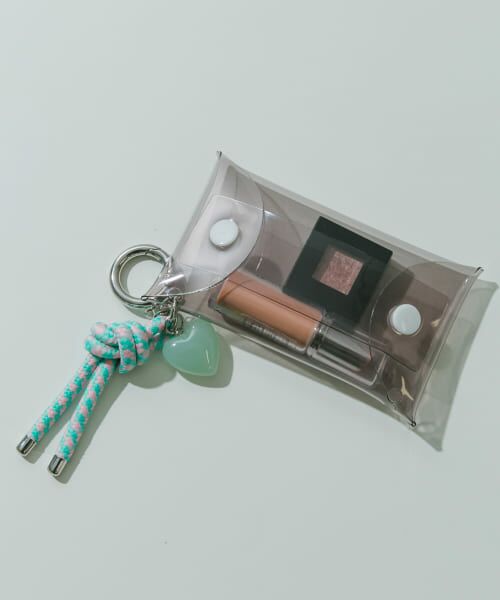 SMELLY/スメリー チャームセットクリアポーチ GRY - SMELLY/スメリー チャームセットクリアポーチ GRY -