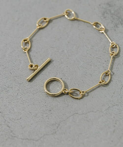 SMELLY/スメリー メタルデザインマンテルブレスレット GLD - SMELLY/スメリー メタルデザインマンテルブレスレット GLD -