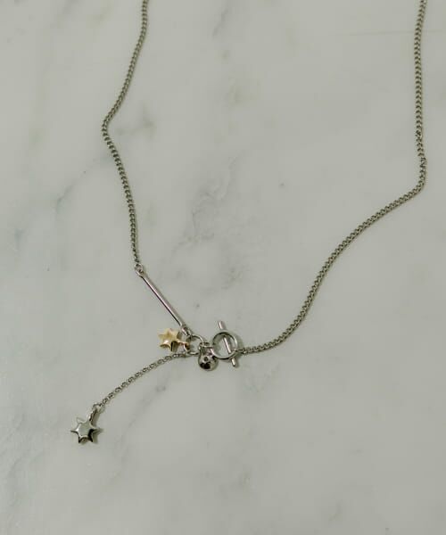 SMELLY/スメリー メタルスターネックレス SLV/GLD - SMELLY/スメリー メタルスターネックレス SLV/GLD -