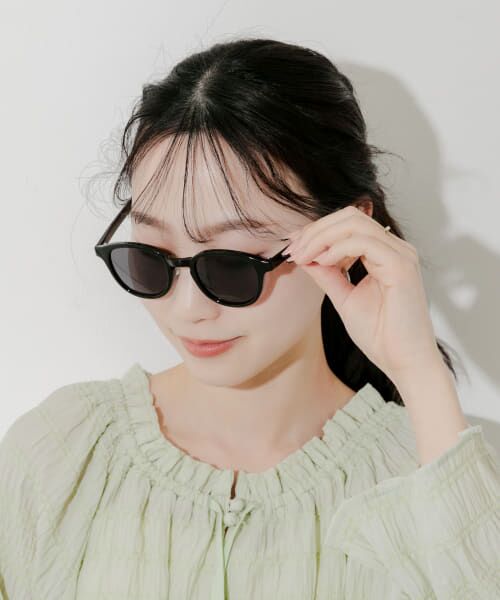 SMELLY/スメリー ボストンシェイプサングラス BLK/GRY - SMELLY/スメリー ボストンシェイプサングラス BLK/GRY -