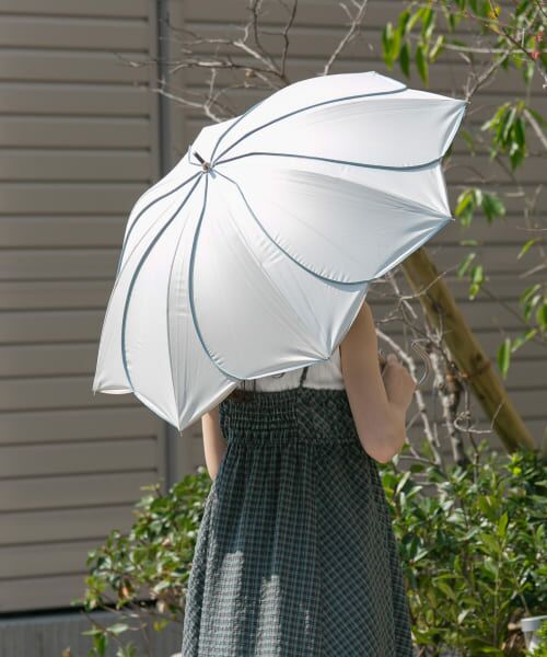 SMELLY/スメリー because 晴雨兼用パイピングフラワー WHT FREE SMELLY/スメリー because 晴雨兼用パイピングフラワー WHT FREE