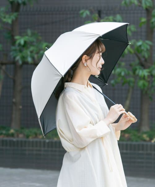 SMELLY/スメリー because 晴雨兼用パイピング長傘 BEG FREE SMELLY/スメリー because 晴雨兼用パイピング長傘 BEG FREE