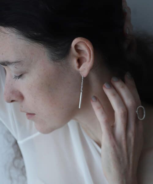 SMELLY/スメリー so' cylindrical pierce SLV - SMELLY/スメリー so' cylindrical pierce SLV -