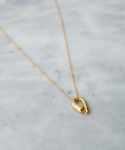 SMELLY/スメリー so' amethyst slide necklace GLD - SMELLY/スメリー so' amethyst slide necklace GLD -