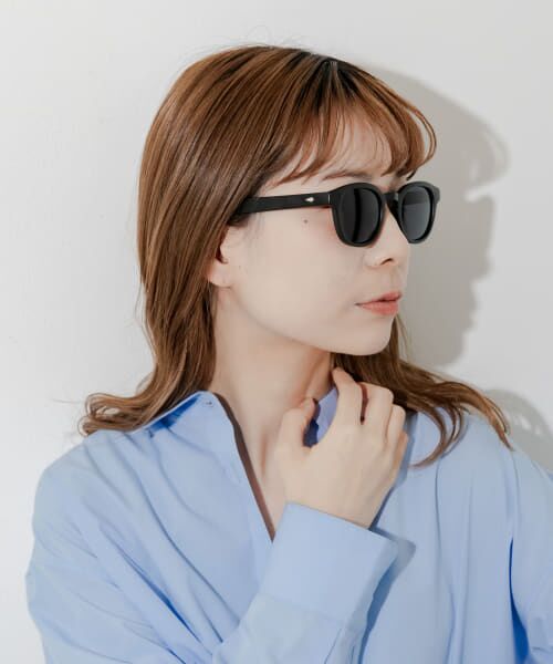 SMELLY/スメリー ウェリントンマットサングラス BLK - SMELLY/スメリー ウェリントンマットサングラス BLK -
