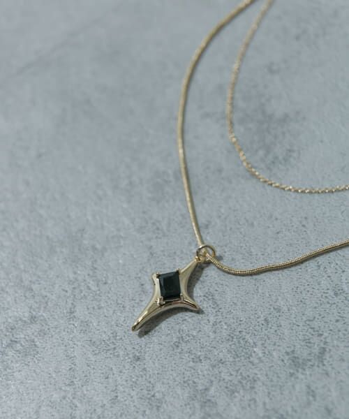 SMELLY/スメリー スターストーンネックレス GLD - SMELLY/スメリー スターストーンネックレス GLD -