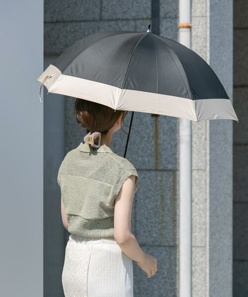 SMELLY / スメリー 傘 | because　晴雨兼用バンブーハンドルバイカラー | 詳細1