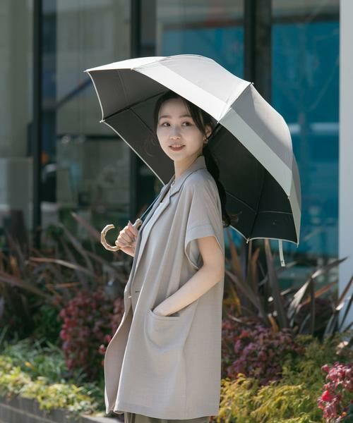 SMELLY / スメリー 傘 | because　晴雨兼用バンブーハンドルバイカラー | 詳細19