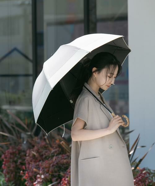 SMELLY / スメリー 傘 | because　晴雨兼用バンブーハンドルバイカラー | 詳細20