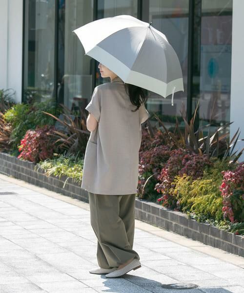 SMELLY / スメリー 傘 | because　晴雨兼用バンブーハンドルバイカラー | 詳細21