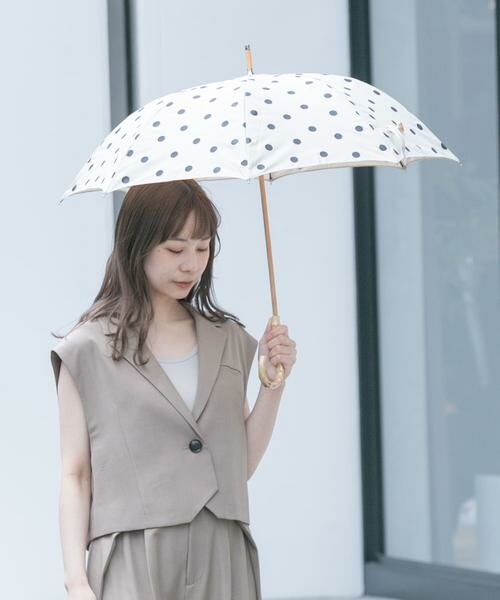 SMELLY / スメリー 傘 | because　ドットバンブー長傘 | 詳細1