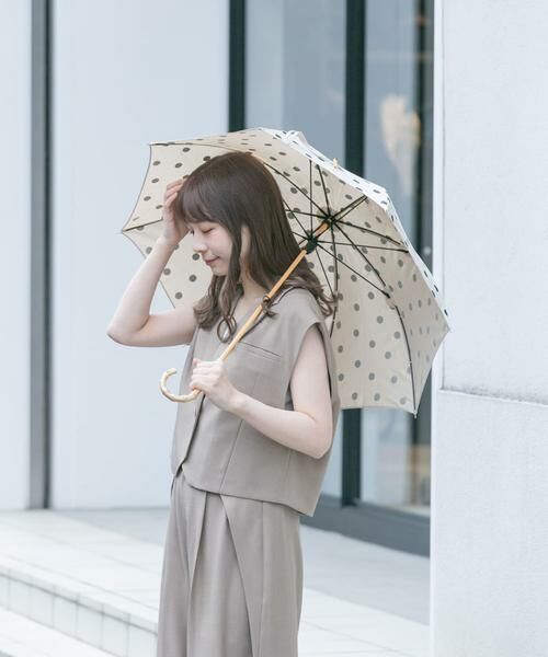 SMELLY / スメリー 傘 | because　ドットバンブー長傘 | 詳細3