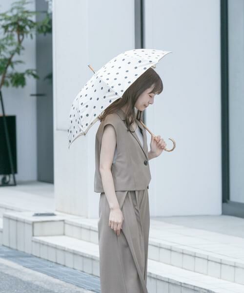 SMELLY / スメリー 傘 | because　ドットバンブー長傘 | 詳細4