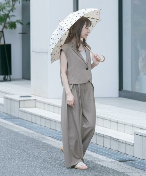 SMELLY / スメリー 傘 | because　ドットバンブー長傘 | 詳細5