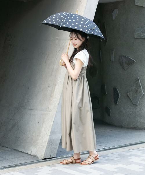 SMELLY / スメリー 傘 | because　ドットバンブー長傘 | 詳細16