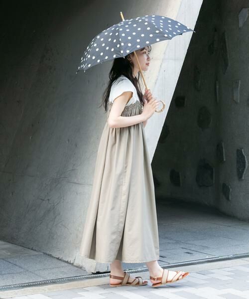 SMELLY / スメリー 傘 | because　ドットバンブー長傘 | 詳細17