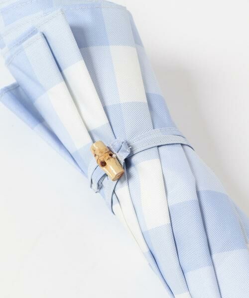 SMELLY / スメリー 傘 | because　ギンガムチェックバンブー長傘 | 詳細10