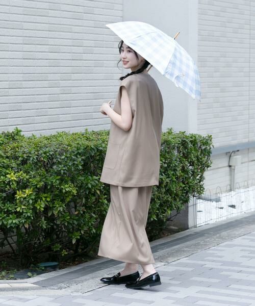 SMELLY / スメリー 傘 | because　ギンガムチェックバンブー長傘 | 詳細3