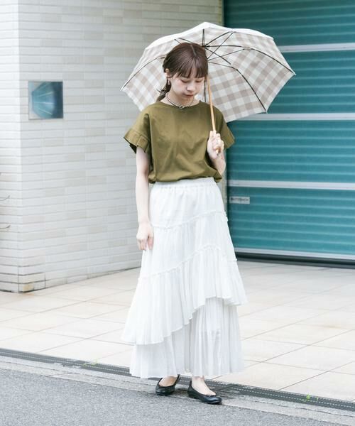 SMELLY / スメリー 傘 | because　ギンガムチェックバンブー長傘 | 詳細16