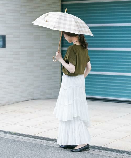 SMELLY / スメリー 傘 | because　ギンガムチェックバンブー長傘 | 詳細18