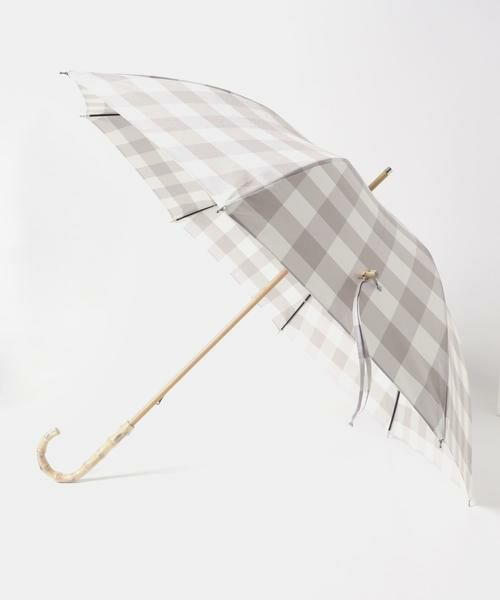 SMELLY / スメリー 傘 | because　ギンガムチェックバンブー長傘 | 詳細19